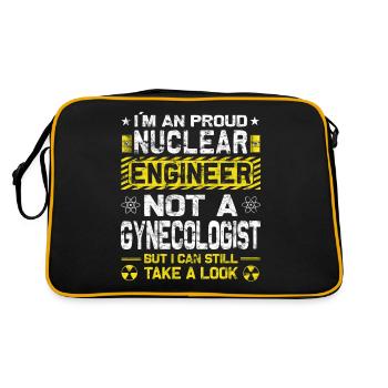 Nuclear Power - Proud Nuclear Engineer - Retro Bag - black/gold - Back