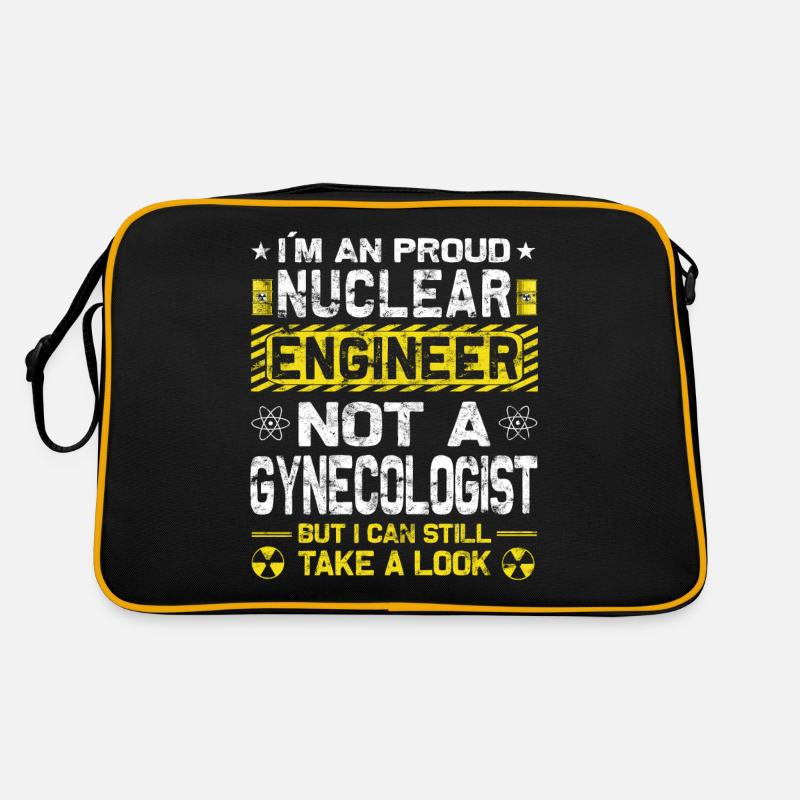 Kernkraft - Stolzer Nuklearingenieur Retro Tasche