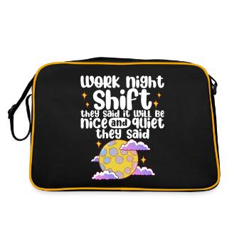 Travail de nuit ils ont dit 4 - Sac Retro - noir/or - Dos