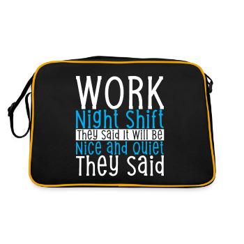 Travail de nuit, ont-ils dit - Sac Retro - noir/or - Dos