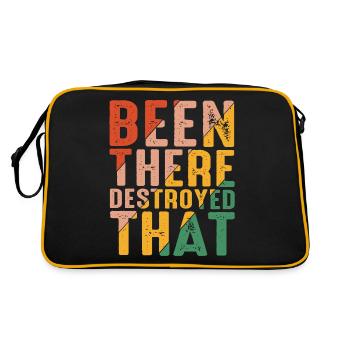 Been There Destroyed That 8 - Retro Bag - black/gold - Back