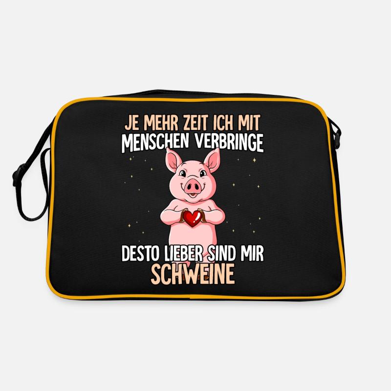 Schweinchen Retro Tasche