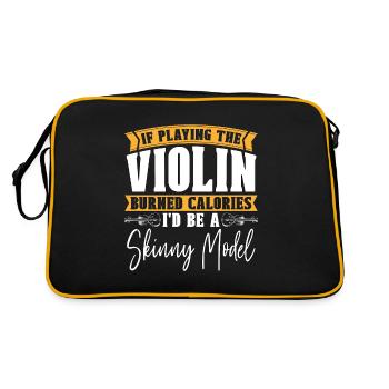 Violon si jouer du violon Note de musique Violoniste - Sac Retro - noir/or - Dos