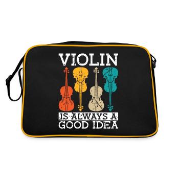Le violon est toujours un violoniste de musique classique rétro - Sac Retro - noir/or - Dos