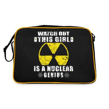 Nuclear Power - Proud Nuclear Engineer - Retro Bag - black/gold - Back
