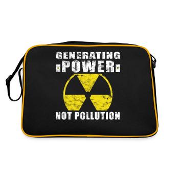 Nuclear Power - Proud Nuclear Engineer - Retro Bag - black/gold - Back