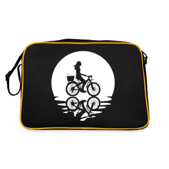 Cercle et réflexion - Frau Radfahren - - Sac Retro - noir/or - Dos