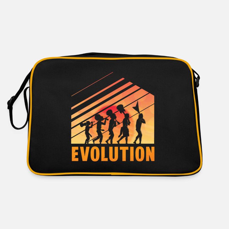 Human Evolution Guitar Band Retro Vintage Retro Tasche