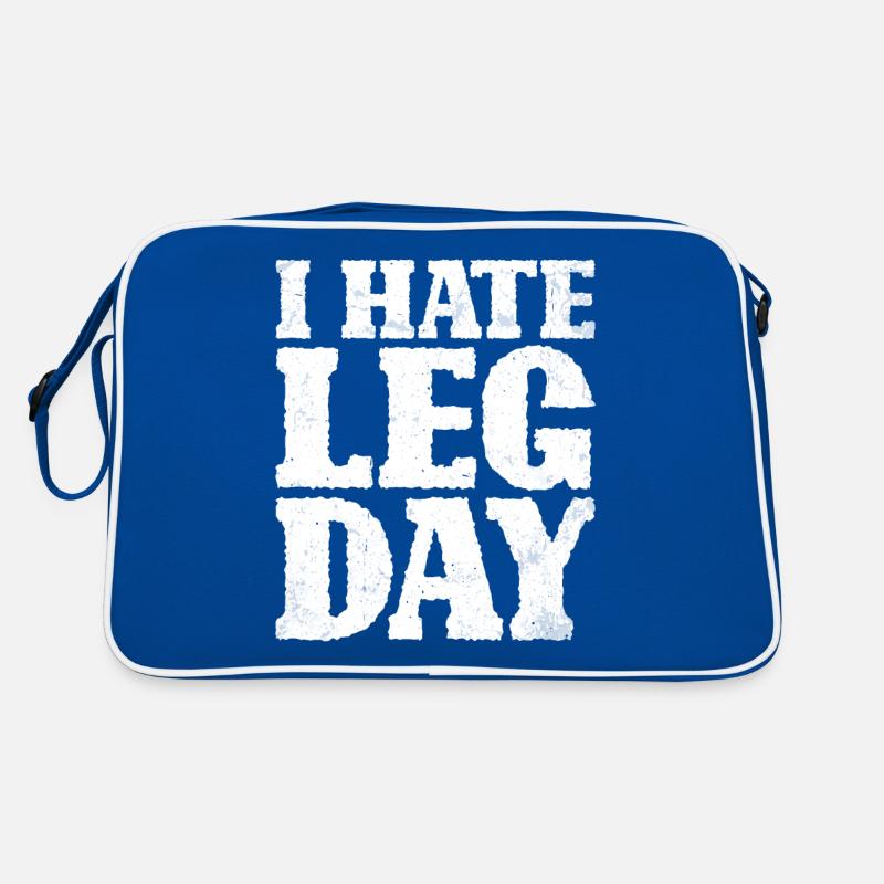 I Hate Leg Day 15 Retro Tasche