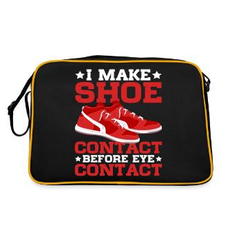 I Make Shoe Contact Before Eye Contact 4 - Retro Bag - black/gold - Back
