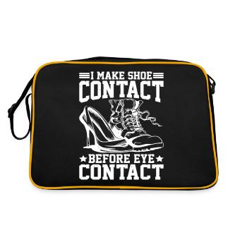 I Make Shoe Contact Before Eye Contact 5 - Retro Bag - black/gold - Back