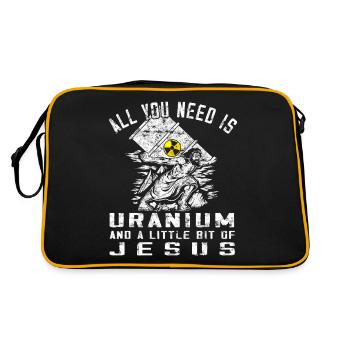 Nuclear Power - Proud Nuclear Engineer - Retro Bag - black/gold - Back