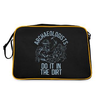 Archéologie Archéologue creuser Archéologue - Sac Retro - noir/or - Dos