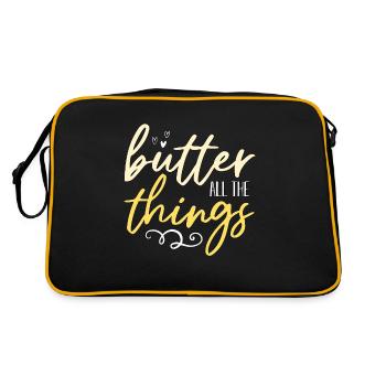Beurre de régime cétogène Toutes les choses Aliments sains - Sac Retro - noir/or - Dos