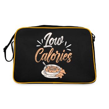 Régime faible en glucides Nutrition faible en calories Alimentation saine - Sac Retro - noir/or - Dos