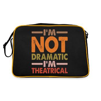 Je ne suis pas dramatique, je suis théâtral 4 - Sac Retro - noir/or - Dos