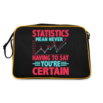 Statistics - Never Having To Say You're Certain 4 - Retro Bag - black/gold - Back