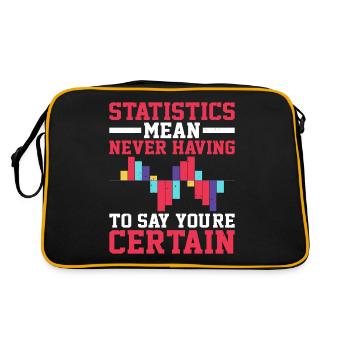 Statistics - Never Having To Say You're Certain 5 - Retro Bag - black/gold - Back