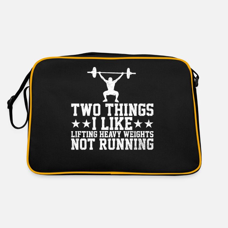 Two Things I Like, Lifting Heavy, Not Running 7 Retro Bag