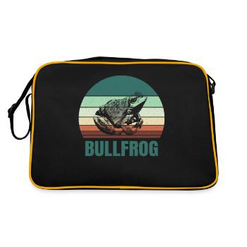 Bullfrog Frog Gift - Retro Bag - black/gold - Back