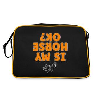 Show Jumping Is My Horse Okay Equine Show Jumper - Retro Bag - black/gold - Back