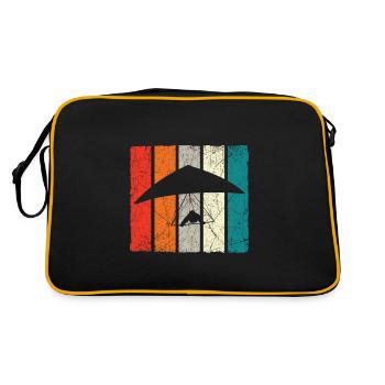 Hangglider Glider Hang Glider Dragon - Retro Bag - black/gold - Back