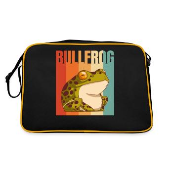 Bullfrog Frog Gift - Retro Bag - black/gold - Back