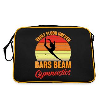 Plancher de la voûte Barres inégales Poutre Gymnastique 8 - Sac Retro - noir/or - Dos