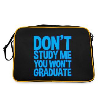 Don't Study Me You Won't Graduate 2 - Retro Bag - black/gold - Back