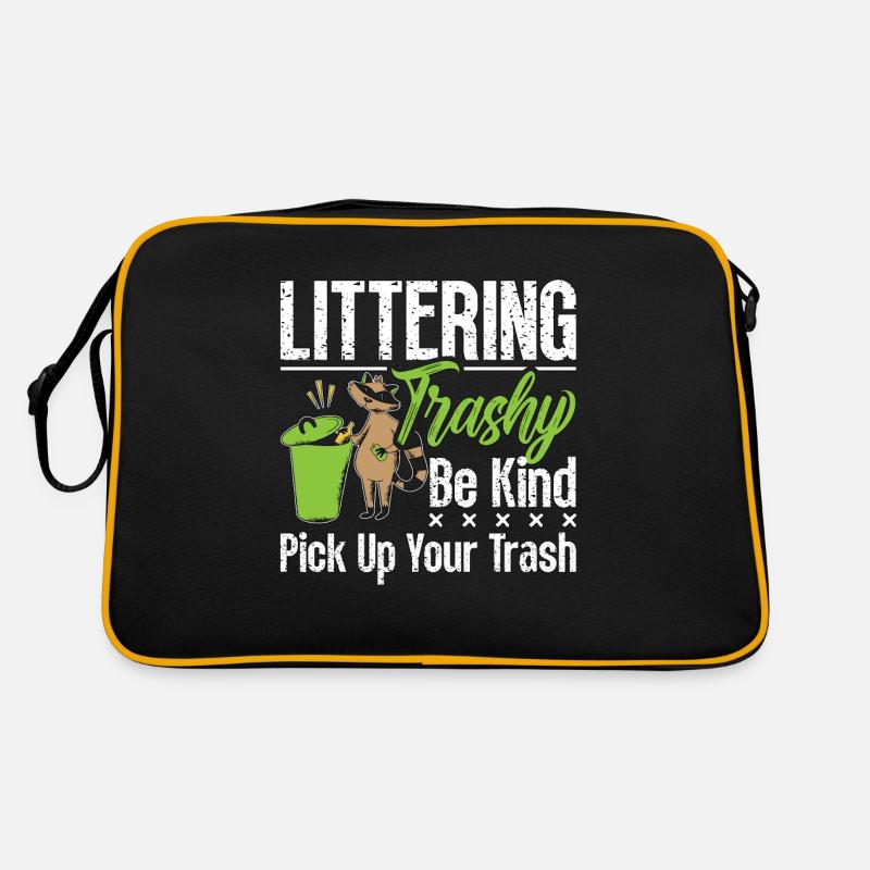 Conservationist Littering Trashy Be Environmental Retro Bag