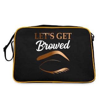 Cosmétologie Esthéticienne Maquillage Brow Collection - Sac Retro - noir/or - Dos