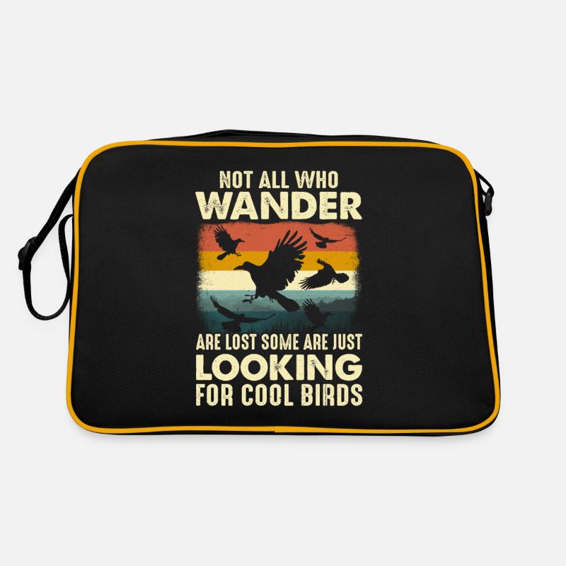 Vogelbeobachter Vogelbeobachtung Ornithologe Vogel Retro Tasche