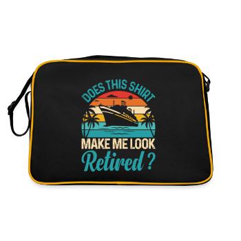 Cruise Captain Funny Triton Cruise Sail - Retro Bag - black/gold - Back