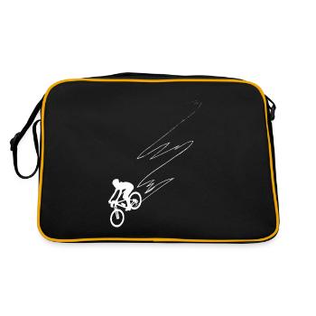 Curve Line - Cycling - (2) - Retro Bag - black/gold - Back