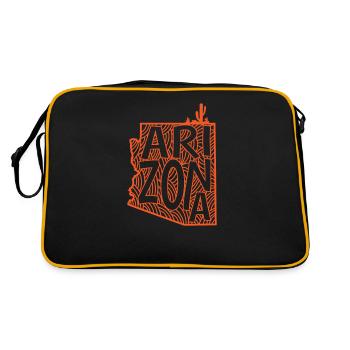 Arizona États-Unis Amérique État - Sac Retro - noir/or - Dos