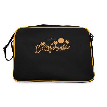 Californie États-Unis Amérique État - Sac Retro - noir/or - Dos