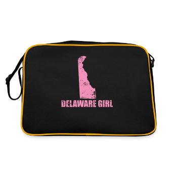 Delaware Girl États-Unis Amérique État - Sac Retro - noir/or - Dos