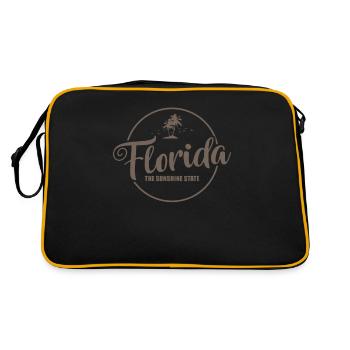 Floride le Sunshine State États-Unis Amérique - Sac Retro - noir/or - Dos