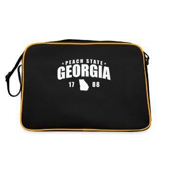 Georgia Peach State1788 États-Unis Amérique - Sac Retro - noir/or - Dos