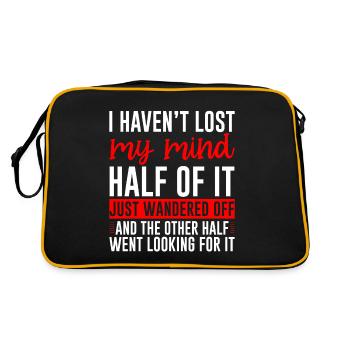 Je n’ai pas perdu la tête, il s’est juste égaré 2 - Sac Retro - noir/or - Dos