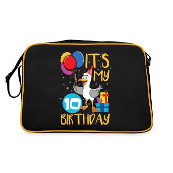 10th birthday - Retro Bag - black/gold - Back