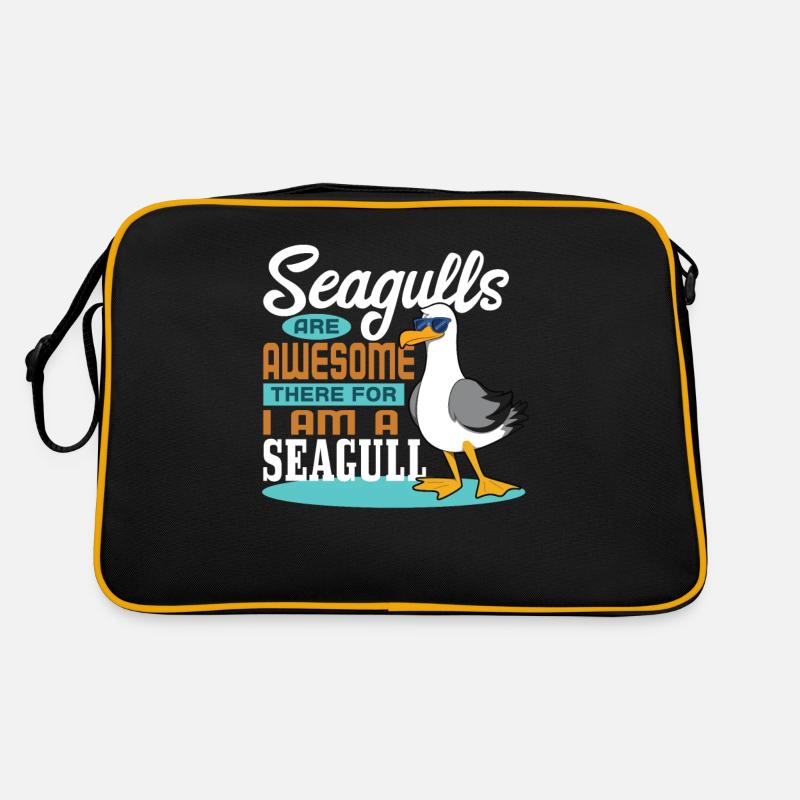 Mouette - Sac Retro - noir/or