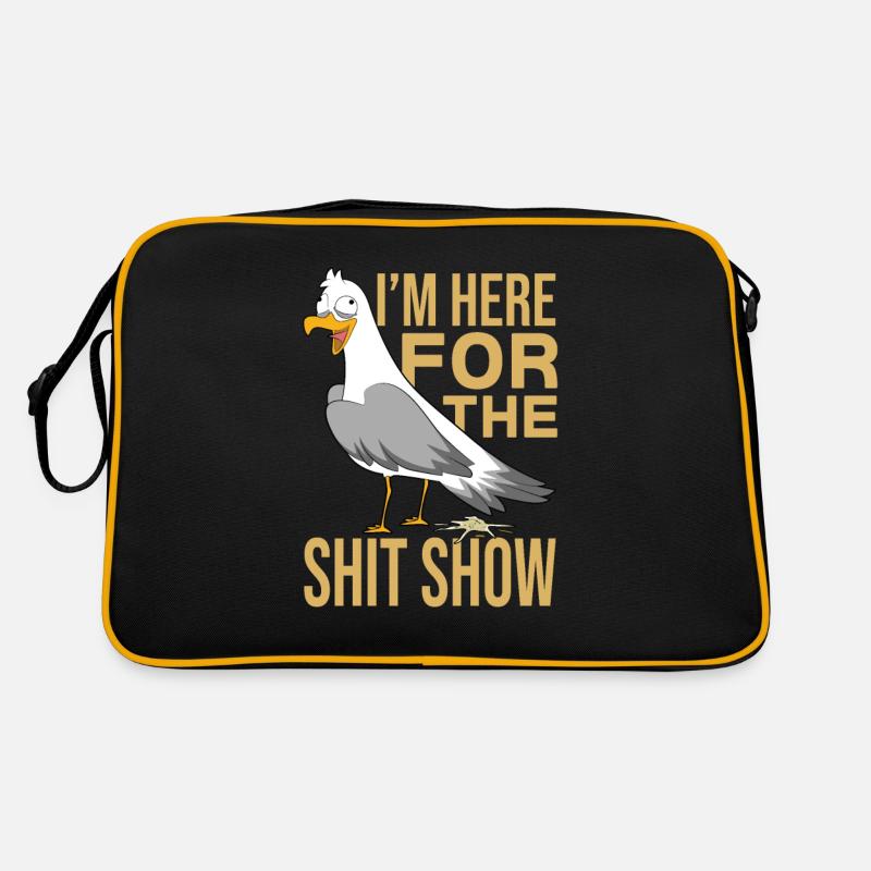 Mouette - Sac Retro - noir/or