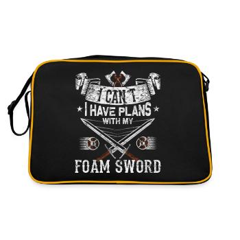 Drôle de GN Épée Combat RPG - Sac Retro - noir/or - Dos