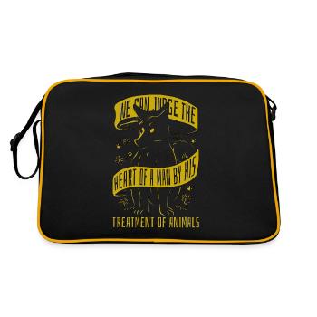 Bien-être des animaux Nous pouvons juger Adoption Animal Worker - Sac Retro - noir/or - Dos