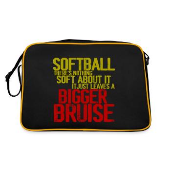 Softball, There's Nothing Soft About it 3 - Retro Bag - black/gold - Back