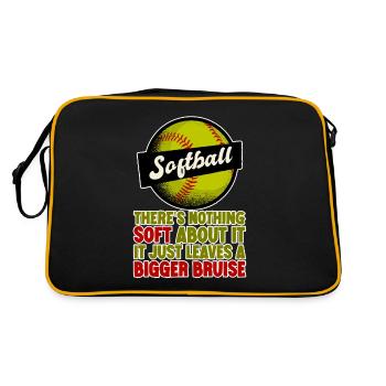 Softball, There's Nothing Soft About it 2 - Retro Bag - black/gold - Back