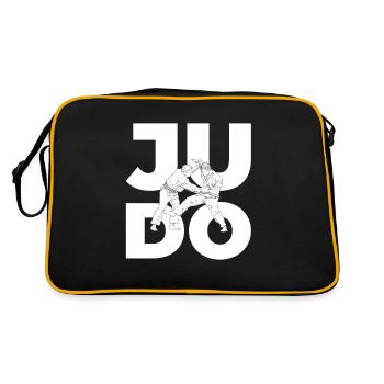 Fun Judo Sports Designs for Judo Fans - Retro Bag - black/gold - Back