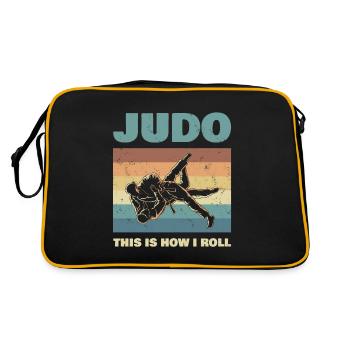 Le judo c’est mon rôle pour tous les fans de judo - Sac Retro - noir/or - Dos