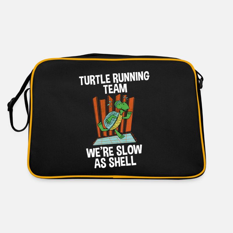 Turtle Running Team, We're Slow As Shell 2 Retro Tasche